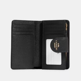 Cartera mediana con cremallera en la esquina