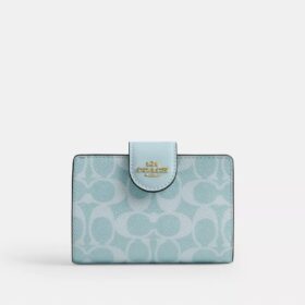 Cartera mediana con cremallera en las esquinas, en Signature Canvas