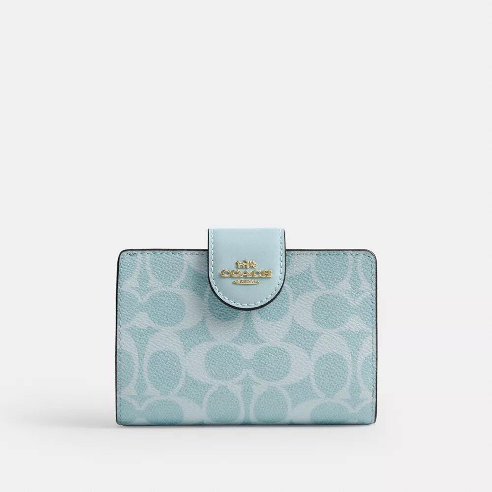 Cartera mediana con cremallera en las esquinas, en Signature Canvas