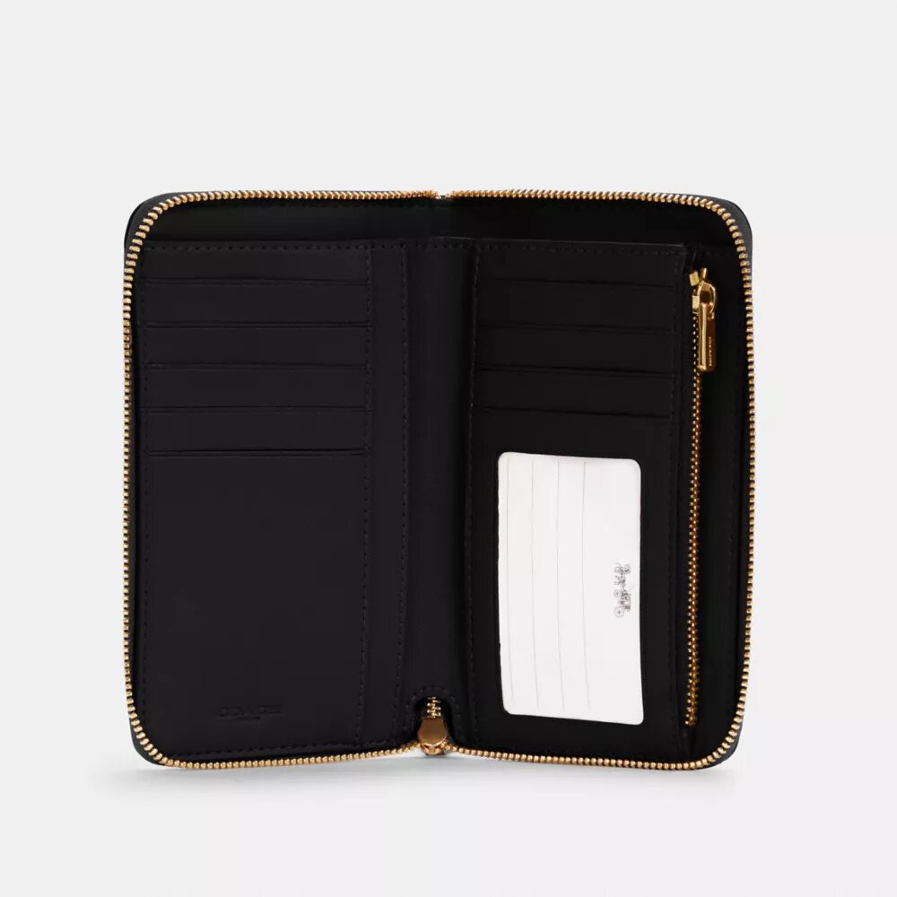 Cartera mediana con cremallera para DNI