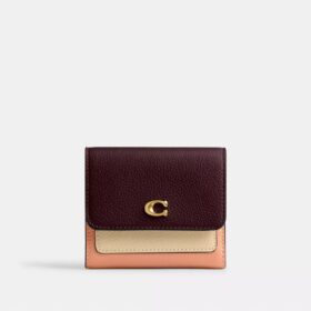 Cartera pequeña con solapa Mila en color block