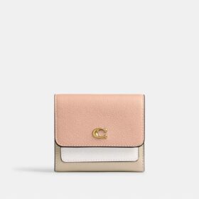 Cartera pequeña con solapa Mila en color block