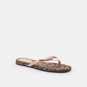 Chanclas con lazo en jacquard exclusivo