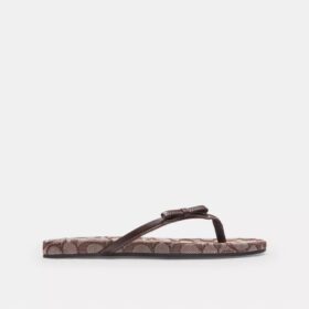 Chanclas con lazo en jacquard exclusivo