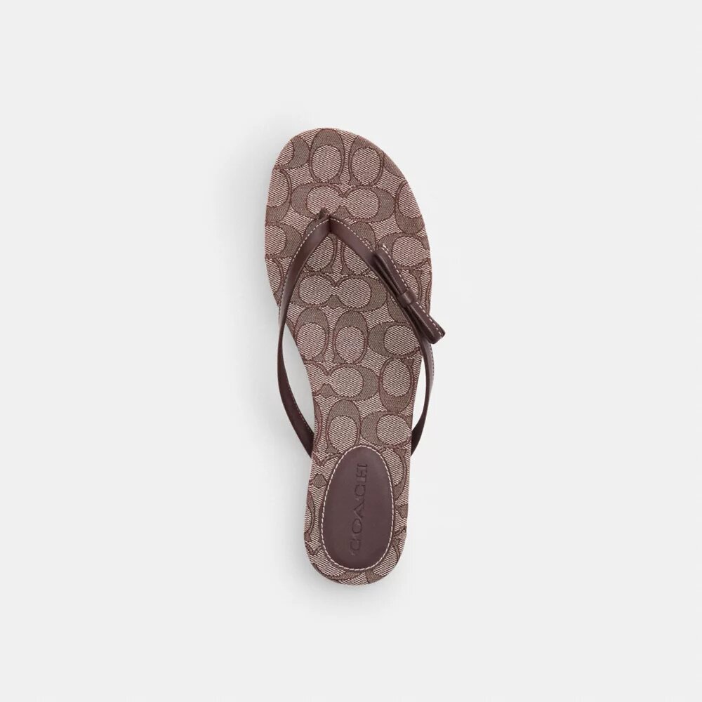 Chanclas con lazo en jacquard exclusivo