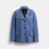 Chaqueta de ante con tachuelas
