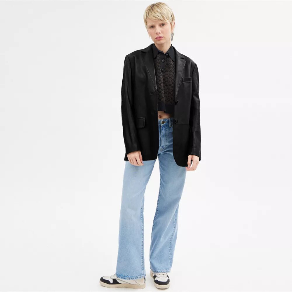 Chaqueta de cuero Blazer