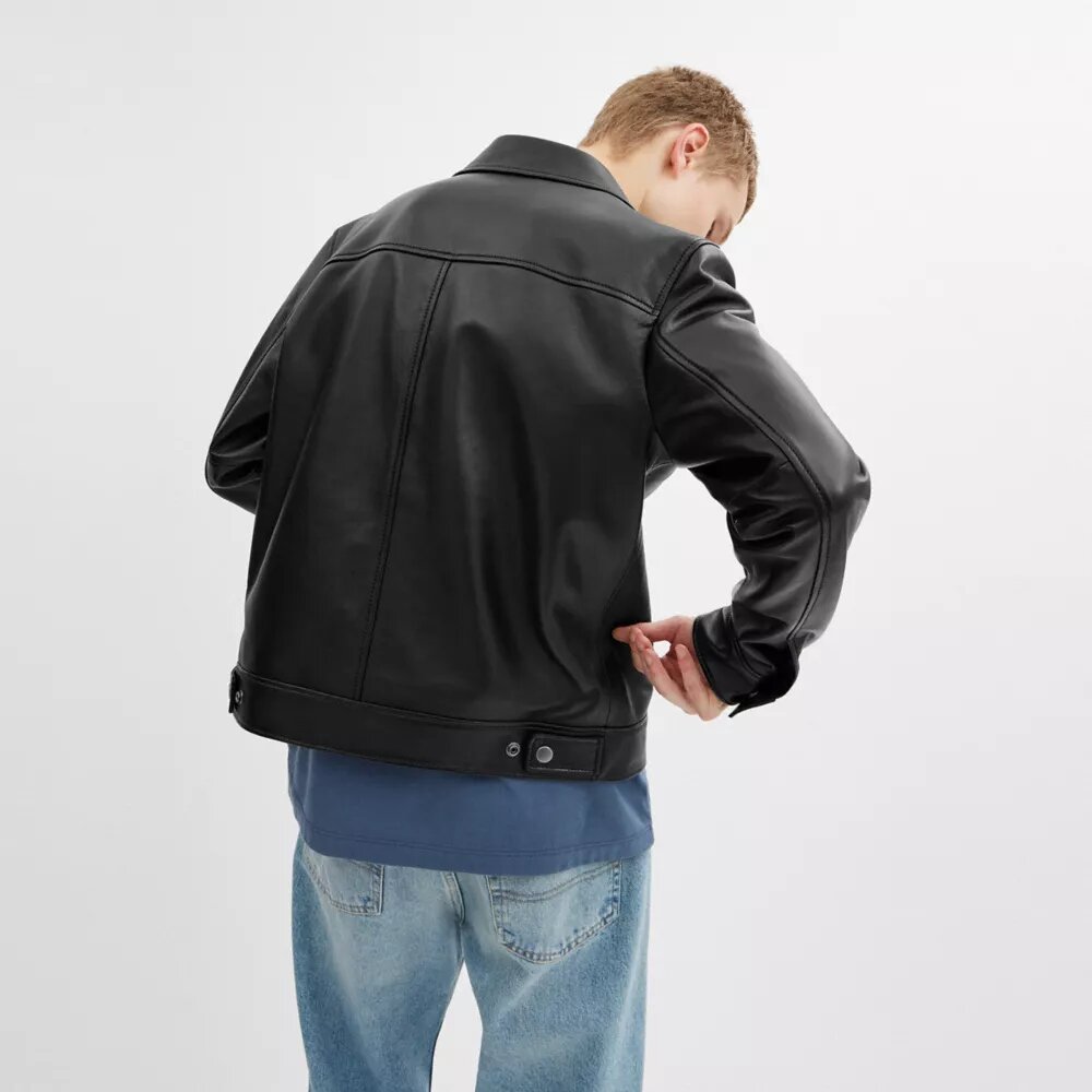 Chaqueta de cuero ligera Heritage C