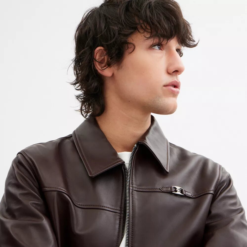 Chaqueta de cuero ligera Heritage C