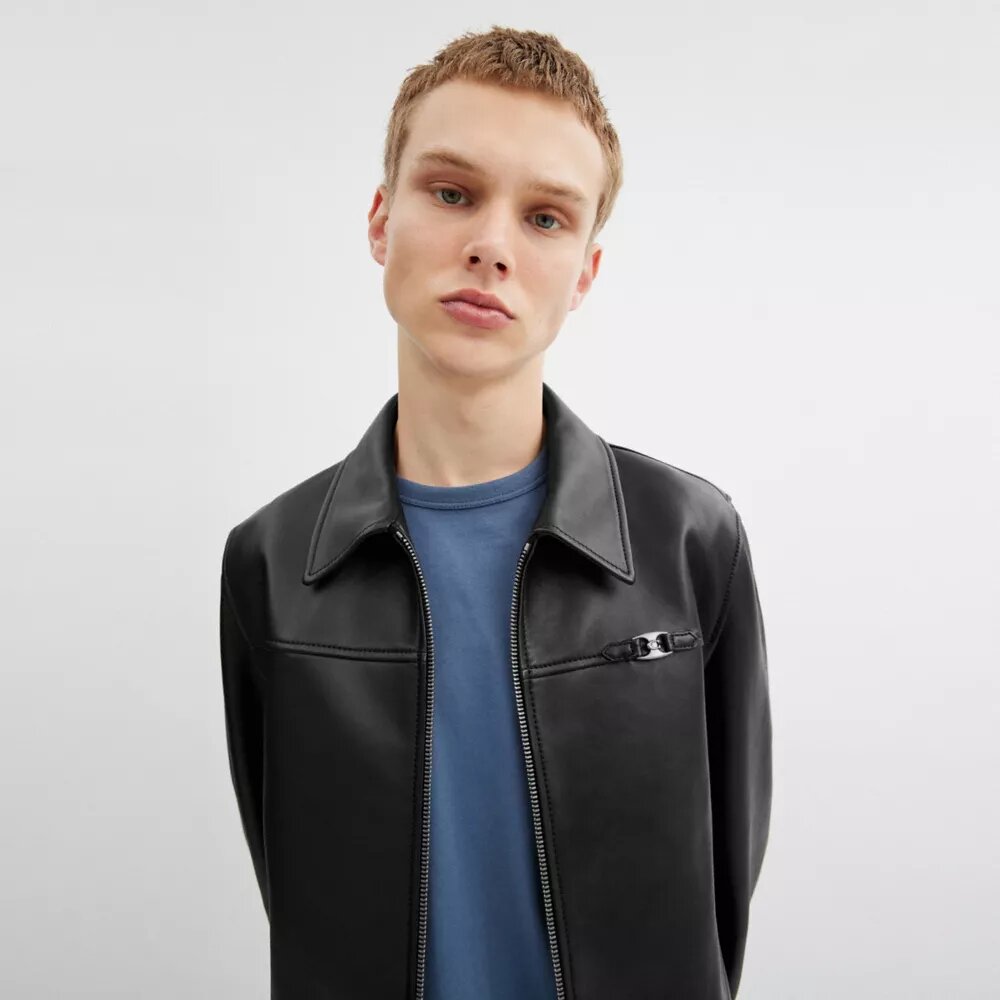 Chaqueta de cuero ligera Heritage C
