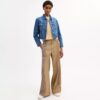 Chaqueta de trabajo de denim encogido