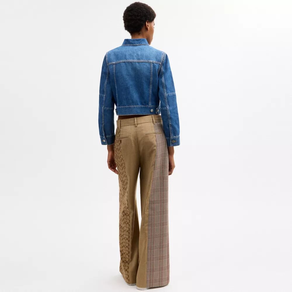 Chaqueta de trabajo de denim encogido