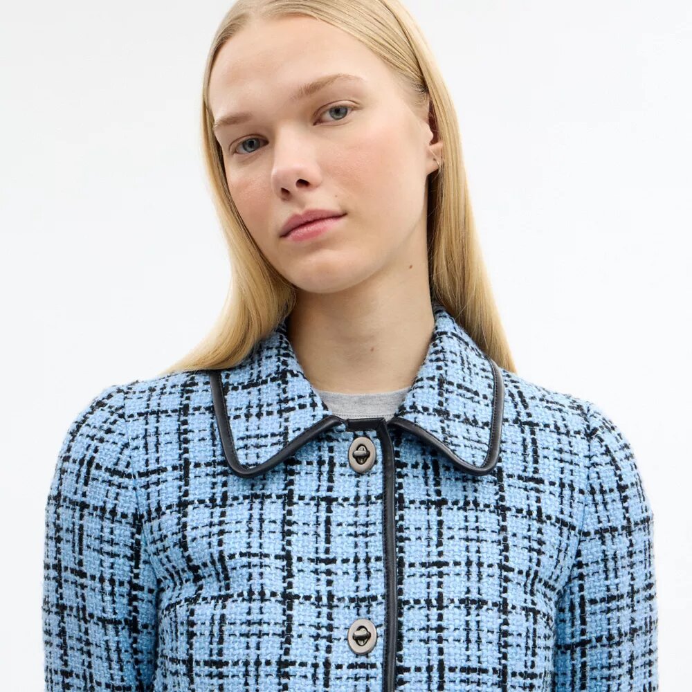 Chaqueta de tweed Turnlock
