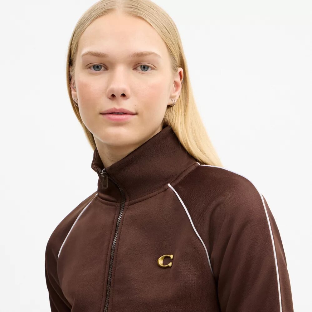 Chaqueta deportiva con cremallera completa