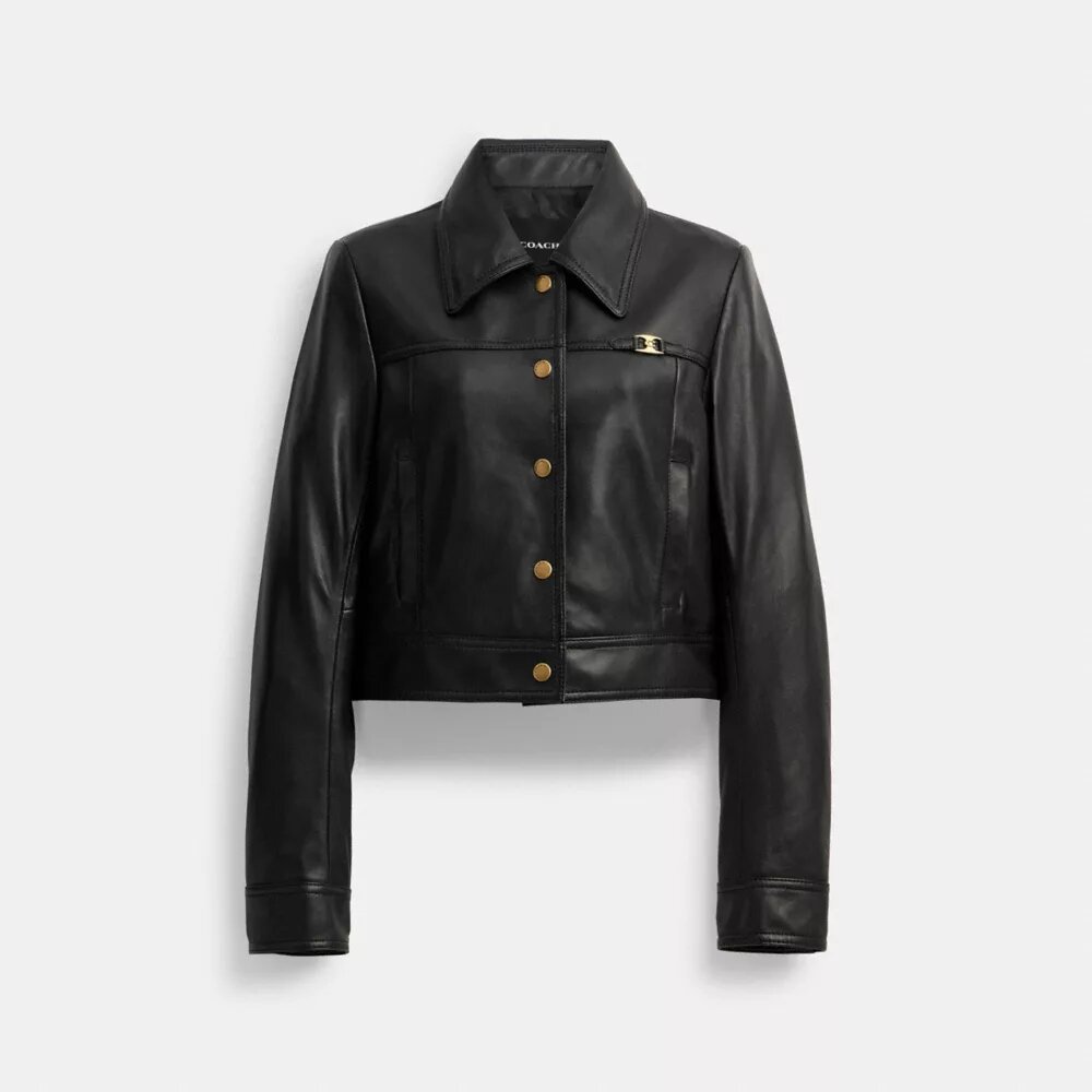 Chaqueta entallada con cierre frontal de botones a presión Heritage C
