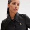 Chaqueta entallada con cierre frontal de botones a presión Heritage C