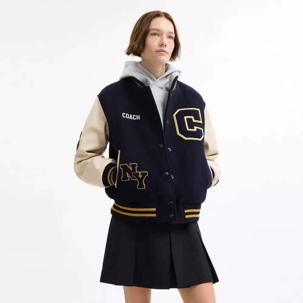 Chaqueta «Varsity» de lana