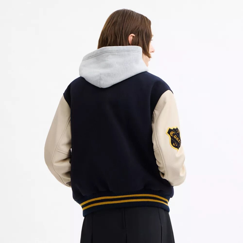 Chaqueta «Varsity» de lana