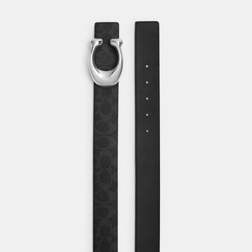 Cinturón reversible con hebilla con la «C» esculpida, 38 mm