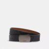 Cinturón reversible con hebilla de placa, cortable a medida, 38 mm