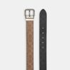 Cinturón reversible con hebilla de rodillo, cortado a medida, 38 mm