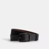 Cinturón reversible con placa y hebilla tipo arnés, cortable a medida, 38 mm