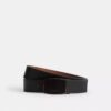 Cinturón reversible con placa y hebilla tipo arnés, cortable a medida, 38 mm
