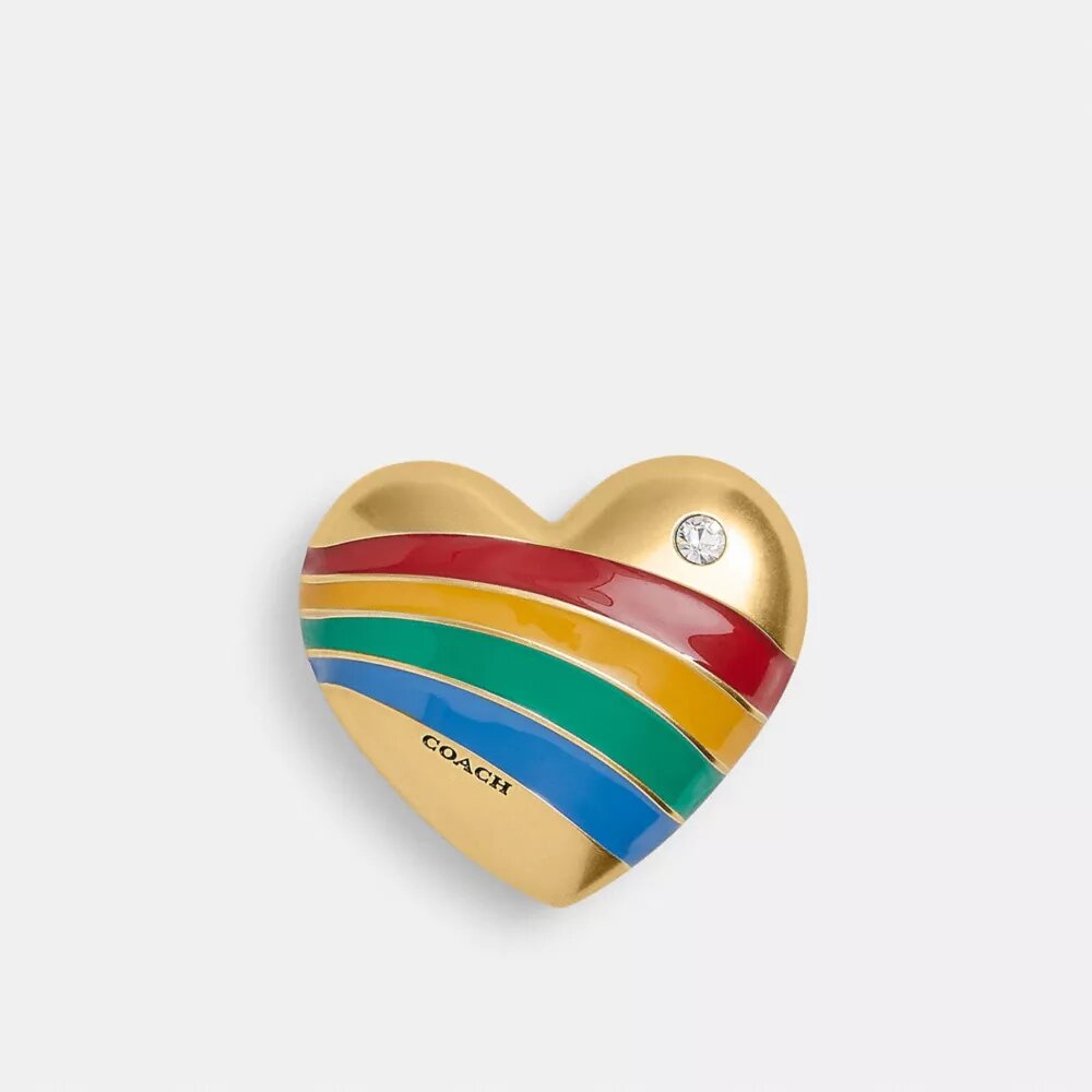 Colgante de zapato con corazón arcoíris