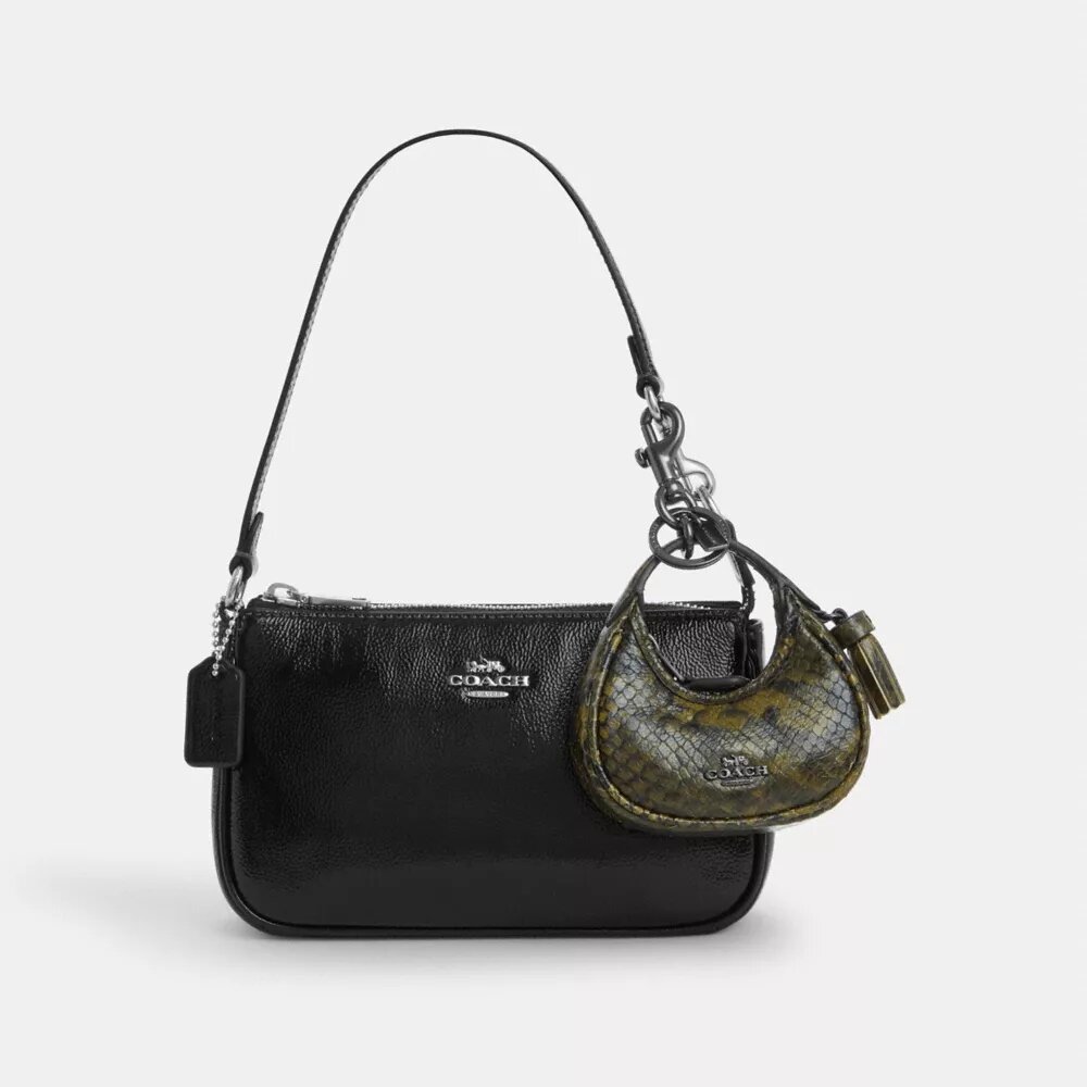 Colgante para bolsos «Carmen» con estampado de serpiente