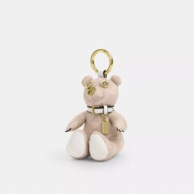 Colgante para bolsos coleccionable con forma de oso en Signature Canvas