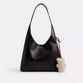 Colgante para bolsos con forma de osito mullido en piel de oveja