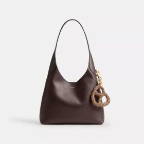 Colgante para bolsos con forma de pretzel de cristal