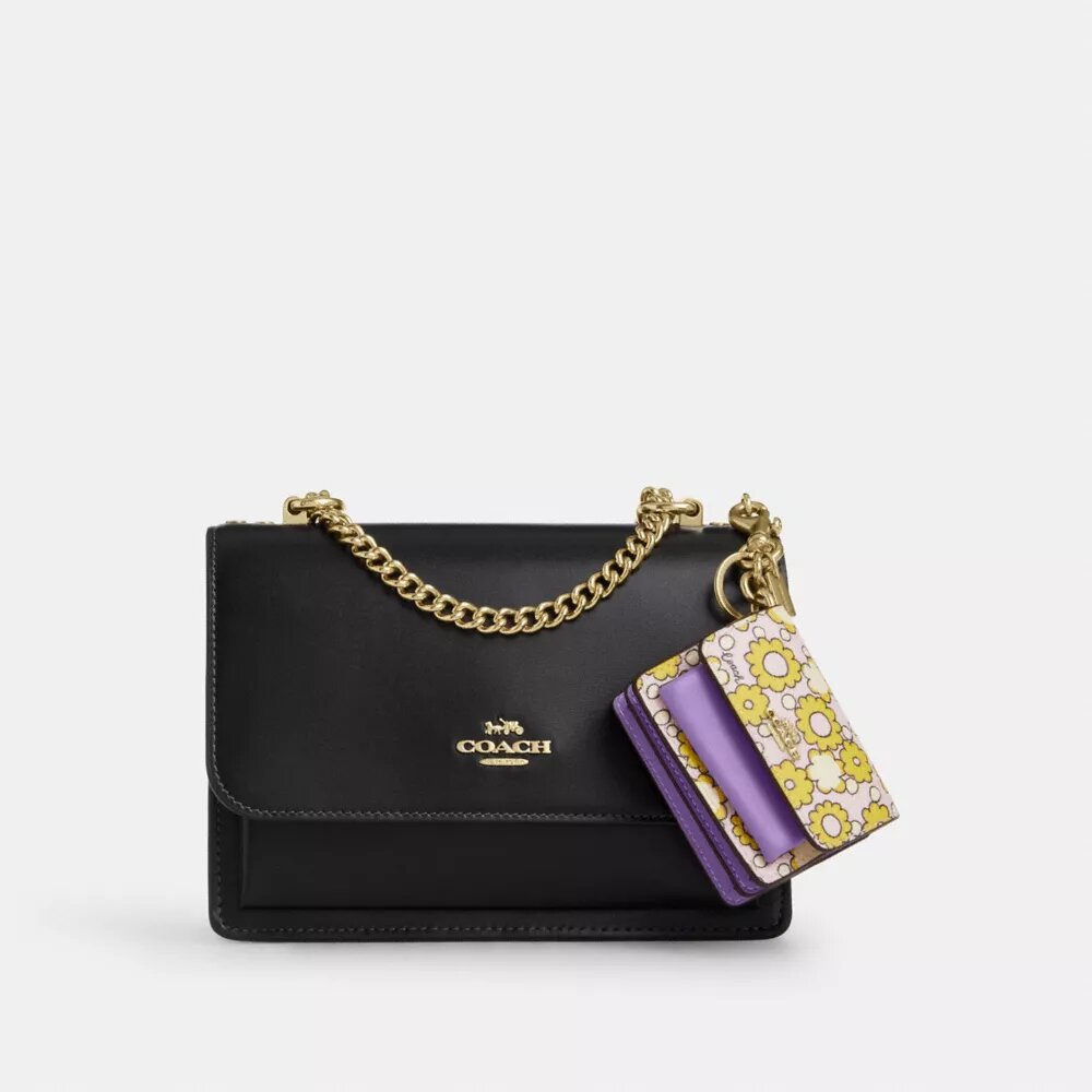 Colgante para bolsos Mini Klare con estampado floral en bloques