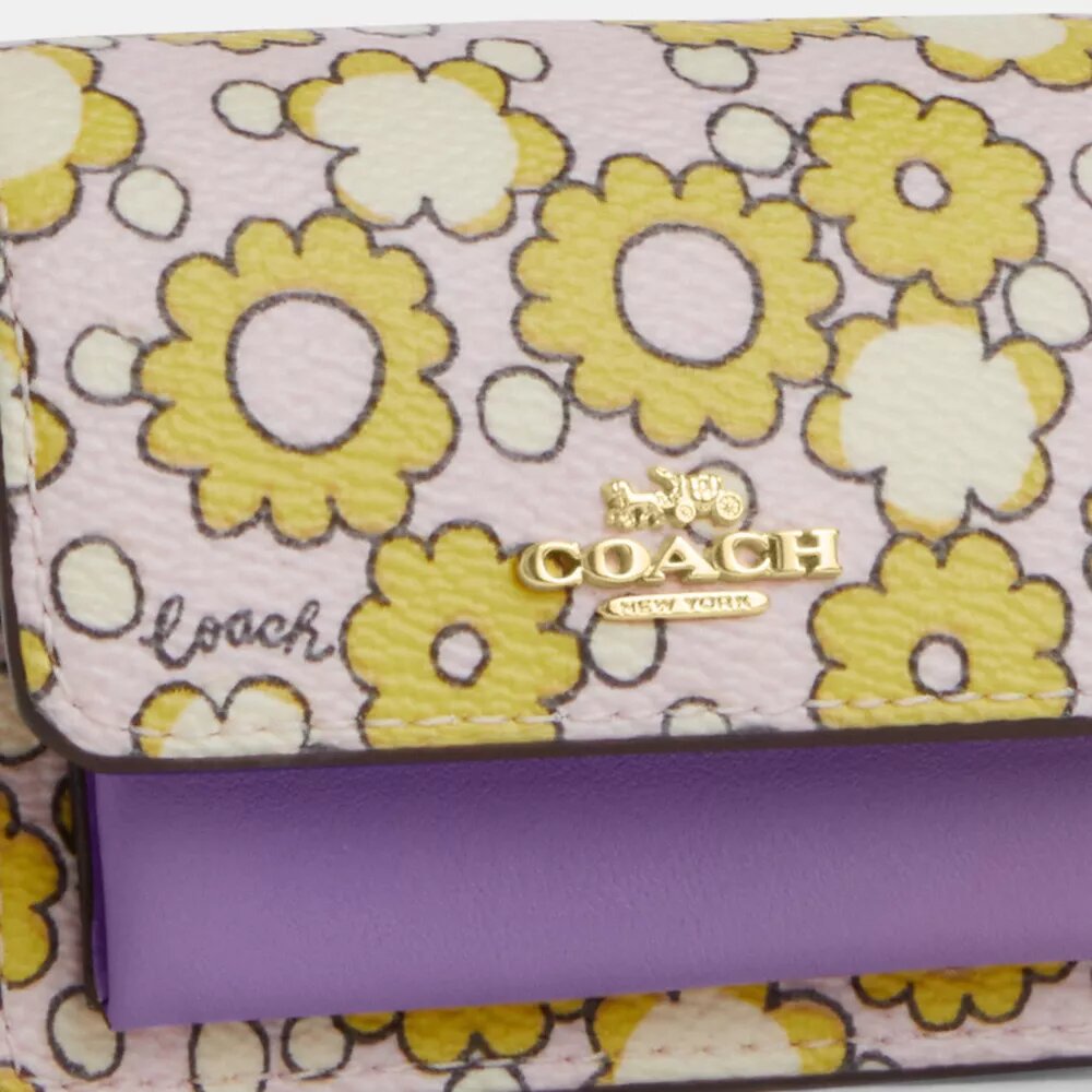 Colgante para bolsos Mini Klare con estampado floral en bloques