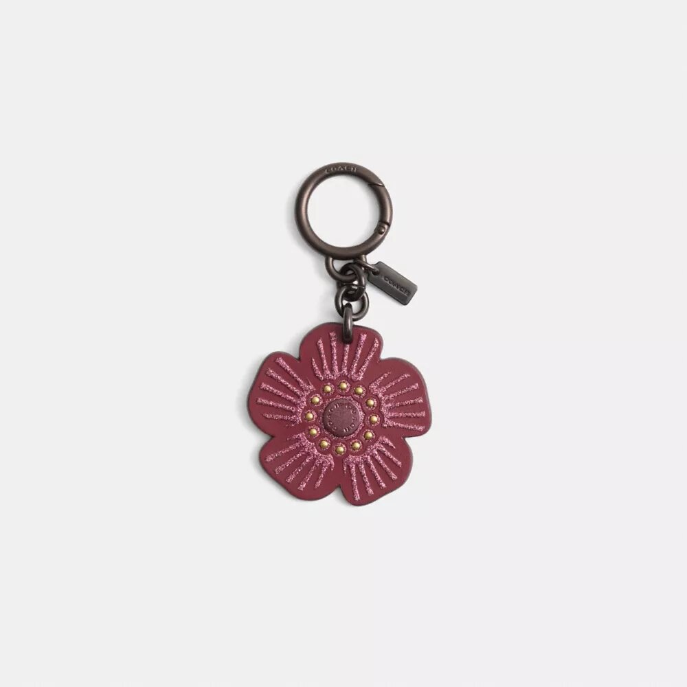 Colgante para bolsos «Tea Rose» restaurado