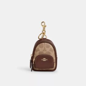 Colgante para mochila Mini Court en Signature Canvas