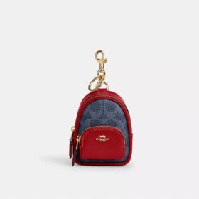 Colgante para mochila Mini Court en Signature Canvas