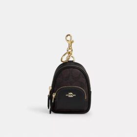 Colgante para mochila Mini Court en Signature Canvas