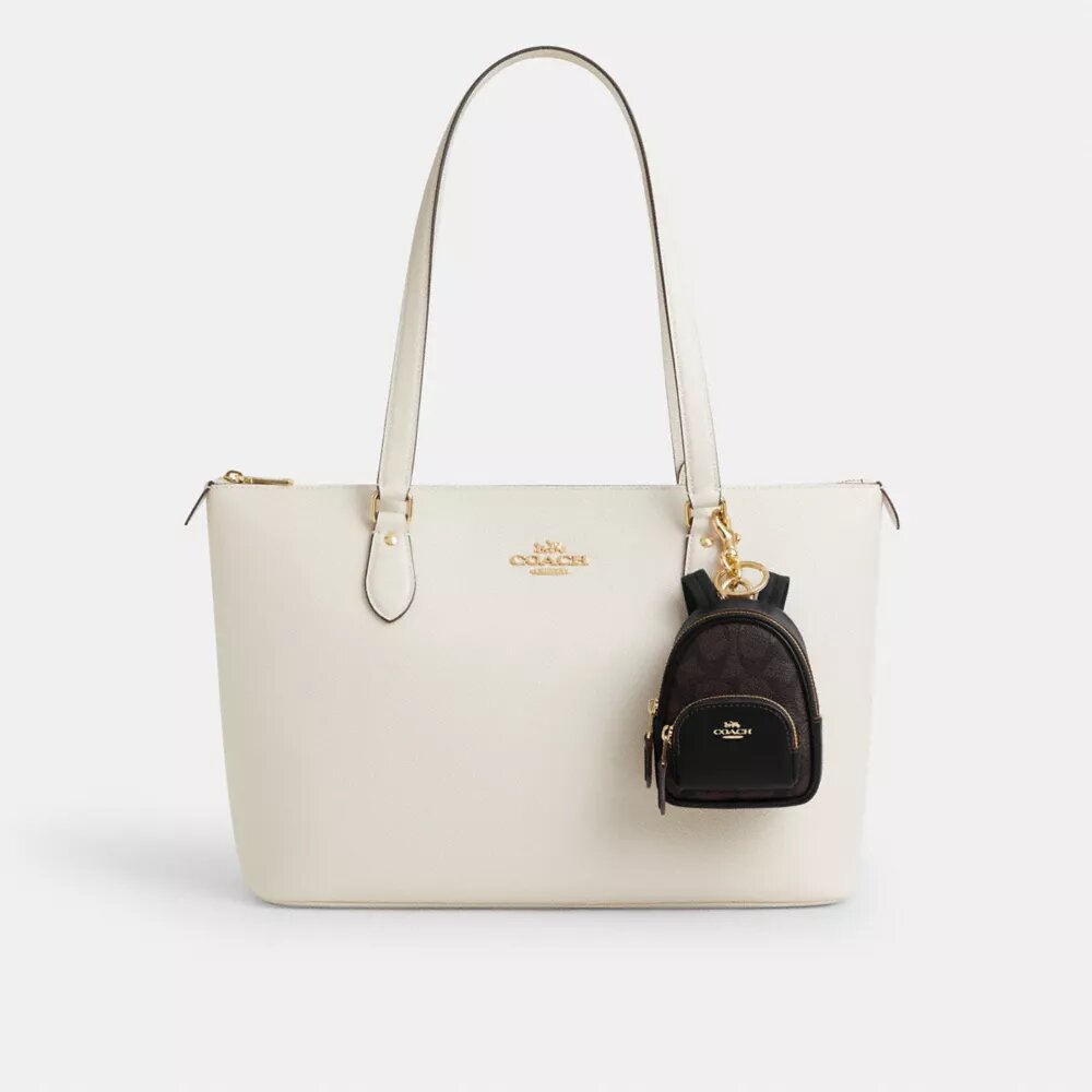 Colgante para mochila Mini Court en Signature Canvas