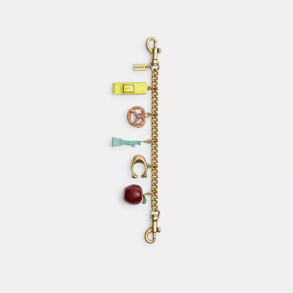 Colgantes para bolsos con cadena y motivos de Nueva York
