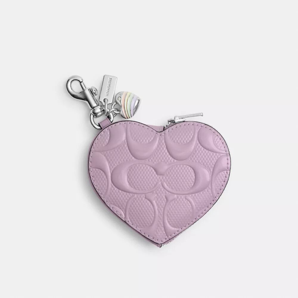 Colgantes para bolsos en forma de corazón en piel exclusiva con colgante de corazón