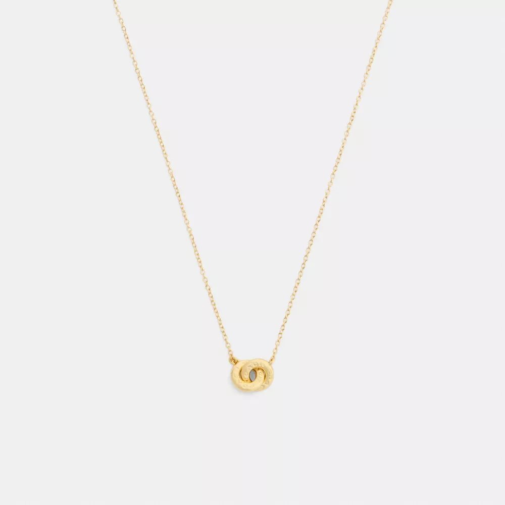 Collar con colgante entrelazado