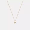 Collar con colgante redondo tipo halo