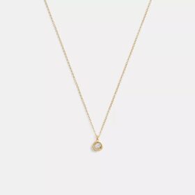 Collar con colgante redondo tipo halo