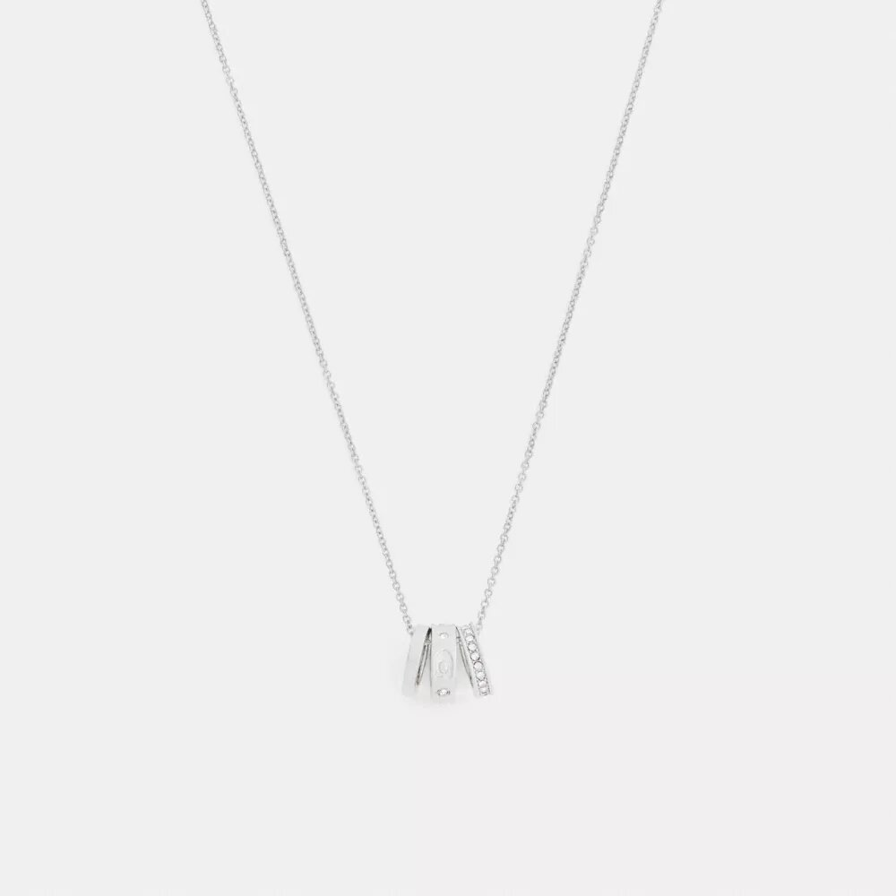 Collar con rondelles en forma de C repetidas