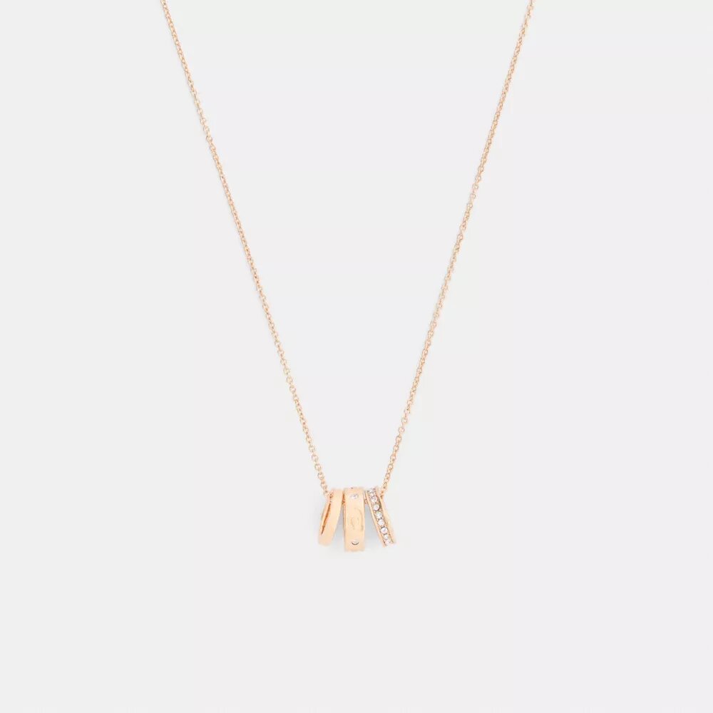 Collar con rondelles en forma de C repetidas