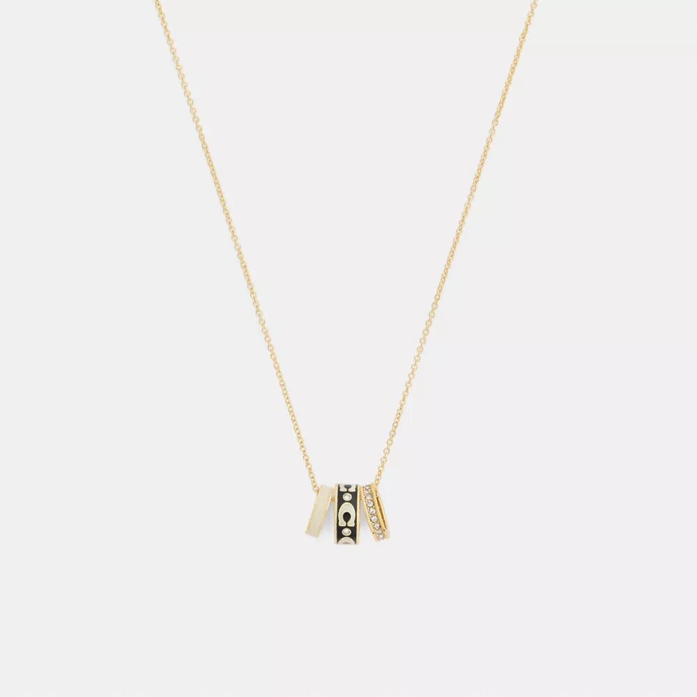Collar con rondelles en forma de C repetidas