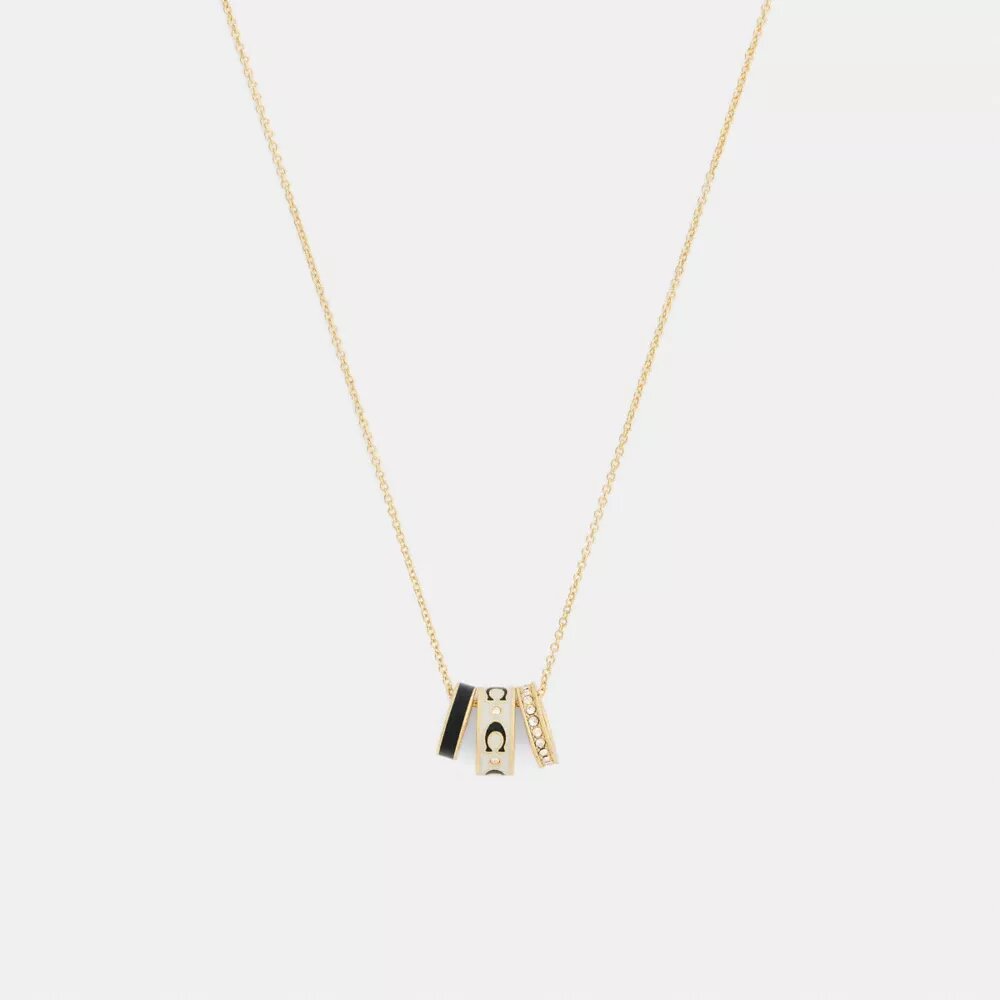 Collar con rondelles en forma de C repetidas