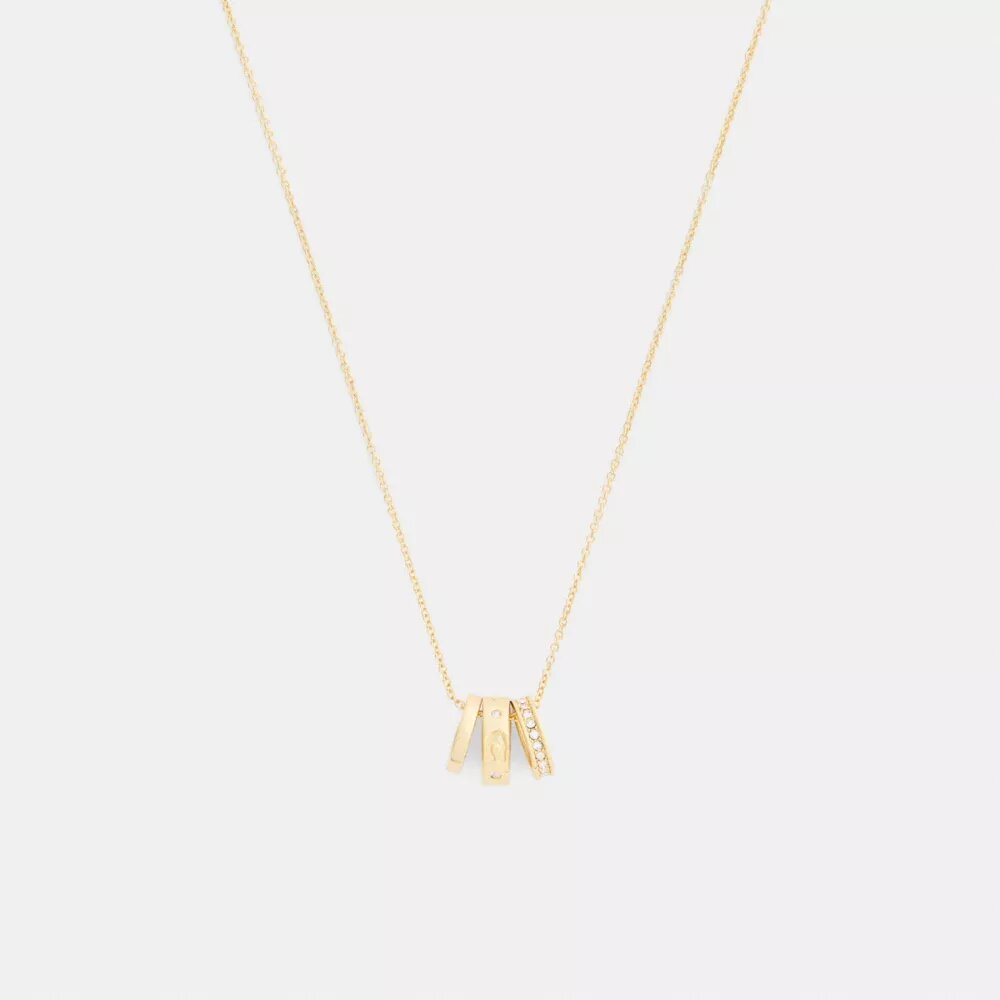 Collar con rondelles en forma de C repetidas