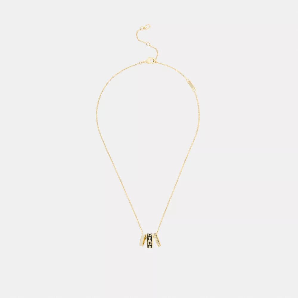 Collar con rondelles en forma de C repetidas